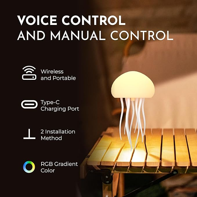 Ecofix Floating Jellyfish Light Lamp