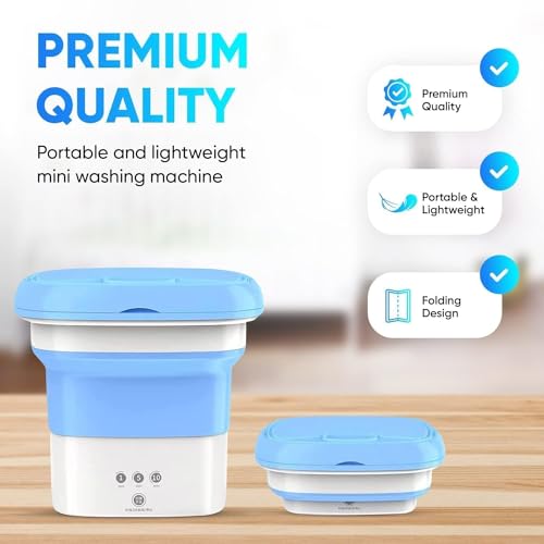 Semi Automatic Folding 2kg Top Loading Mini Washing Machine with Dryer Deep Cleaning