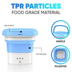 Semi Automatic Folding 2kg Top Loading Mini Washing Machine with Dryer Deep Cleaning