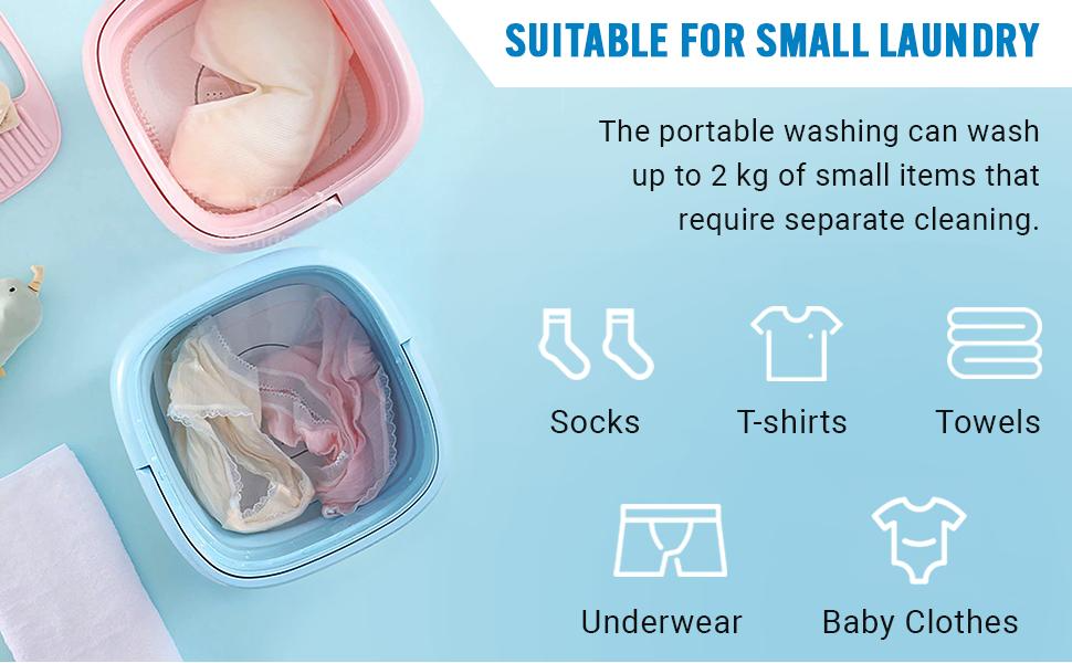 Semi Automatic Folding 2kg Top Loading Mini Washing Machine with Dryer Deep Cleaning