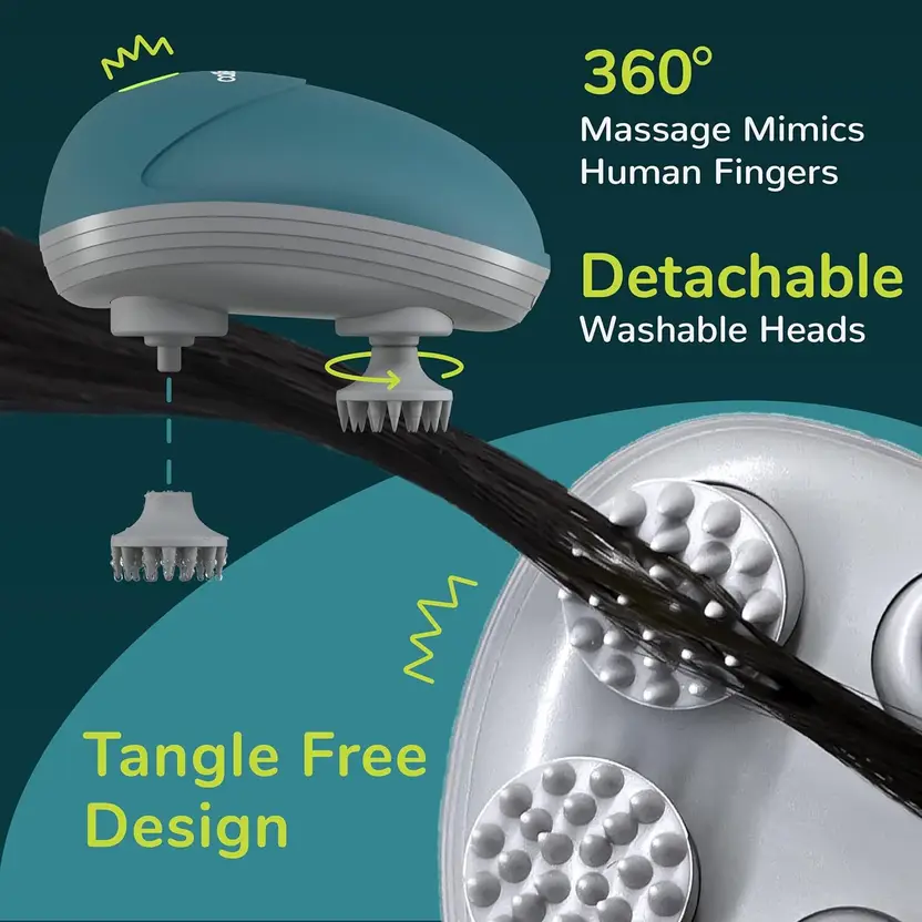Ecofix Electric Handheld Head, Hair, Body Massager